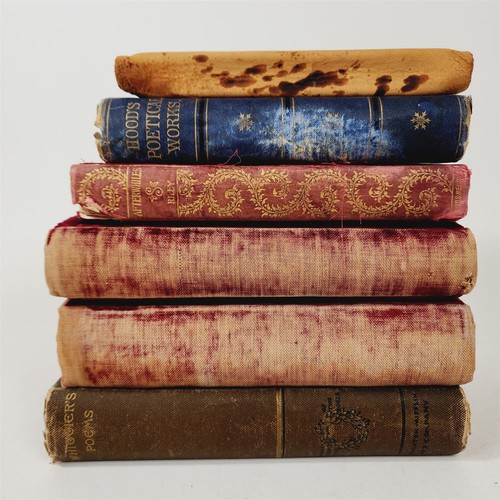 6 Antique 1800's Poem Books Shakespeare Milton Whittier Lowell Hood Riley - Bild 8 von 19