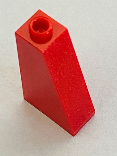 *NEW* 10 Pieces Lego Slope Brick 75 2x1x3 RED 4460 with OPEN Stud - Picture 2 of 3