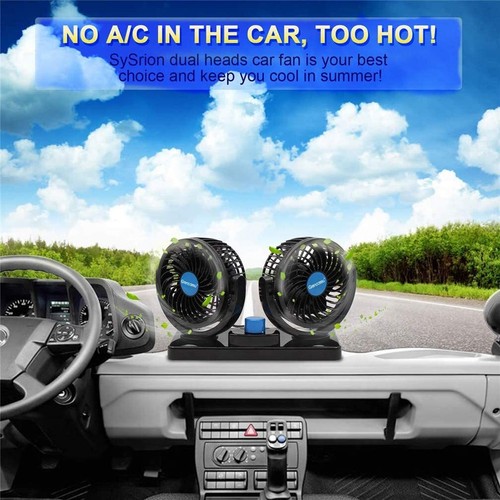 12V Auto Ventilator KFZ Ventilator Lüfter mit Zigarettenanzünder Tischventilator - Bild 7 von 24