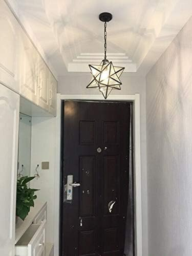 12 Inch Moravian Star Pendant Light Ceiling Hanging Drop Lighting Fixture for Ki - Picture 7 of 9