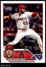 2023 Topps Update #63 Carlos Estevez Angels 8 - NM/MT