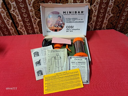 CAFFETTIERA MINIBAR portatile Espresso VELOX / anni '70 - completo - Imagen 3 de 15