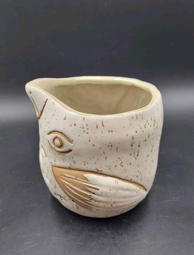 Anthropologie Linda Hsiao KNOTWORK White Glazed Bird Planter Pot Or Creamer  - Picture 2 of 8