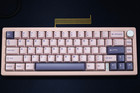 Thocky/Poppy Pink Custom GMK67 Keyboard | KTT Kang Linear | NK Blossom Keycaps