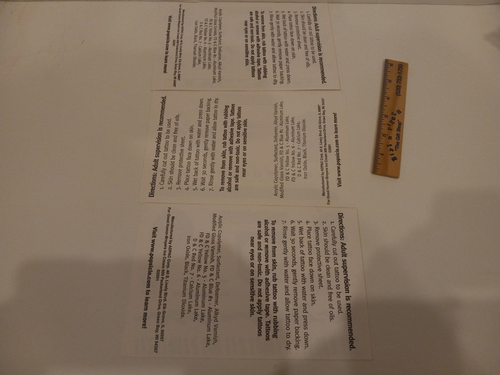 Vintage Eis am Stiel Marke Tatoos - Lot von 3 Blättern - 2001 - Bild 5 von 5