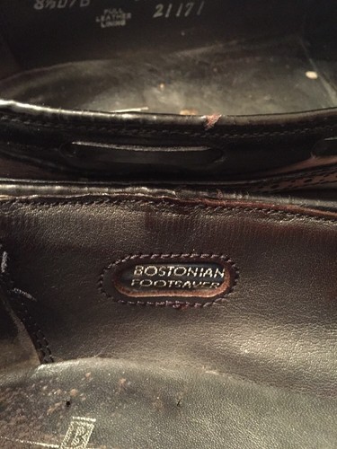 Bostonian Footsaver Men's Black Leather Lined Tassel Shoes Size 8.5 D - Picture 7 of 10