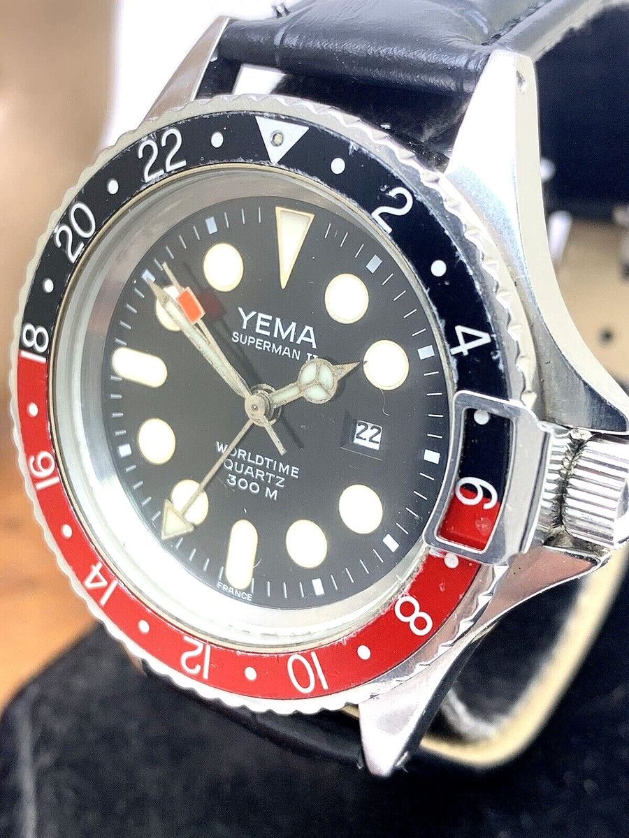 Yema Men's Watch RJ0056 Superman II Vintage Diver France Yema Men's Watch RJ0056 Superman II Vintage Diver France