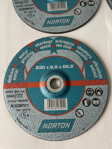 12 x Norton/Nexus Metall-Trennschleifscheiben Winkelschleifer - 230 x 6,5 x 22 mm - Bild 2 von 12