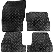 For Ford Focus Mk3 2011 - 2018 Tailored Rubber Car Mats Black 4pc Floor Set