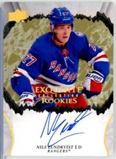 2021-22 Exquisite Collection Rookie Gold #RNL Nils Lundkvist RC AUTO /25