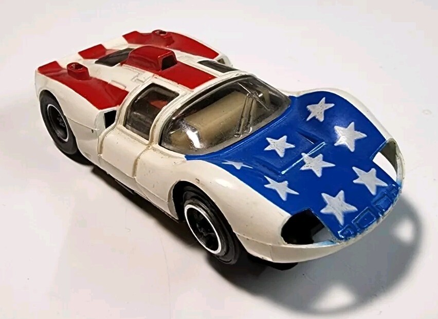 Vintage Tyco Pro Stars And Stripes Chaparral 2D HO Slot Car