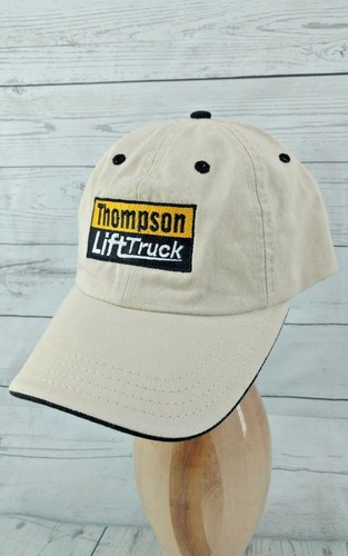 Thompson CAT LIFT TRUCKS Khaki ADJUSTABLE STRAP HAT - Picture 1 of 8