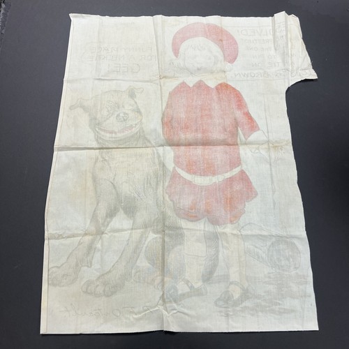 ANTIQUE BUSTER BROWN SHOE GAME CLOTH BANNER SIGN ADVERTISING / R.F. OUTCAULT - Picture 14 of 14