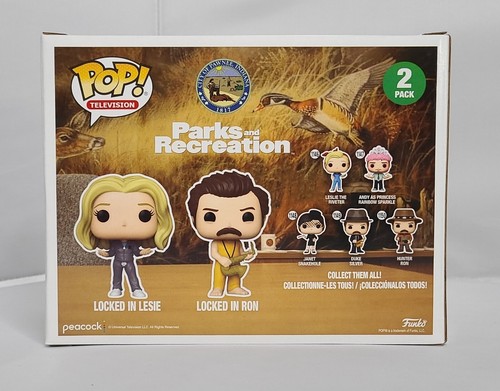 Funko POP! TV: Parks and Recreation - 2pk Locked In Ron & Leslie (Target Exc) - Picture 4 of 6