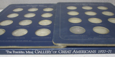 1970 Franklin Mint Gallery of Great Americans 24pc. Sterling