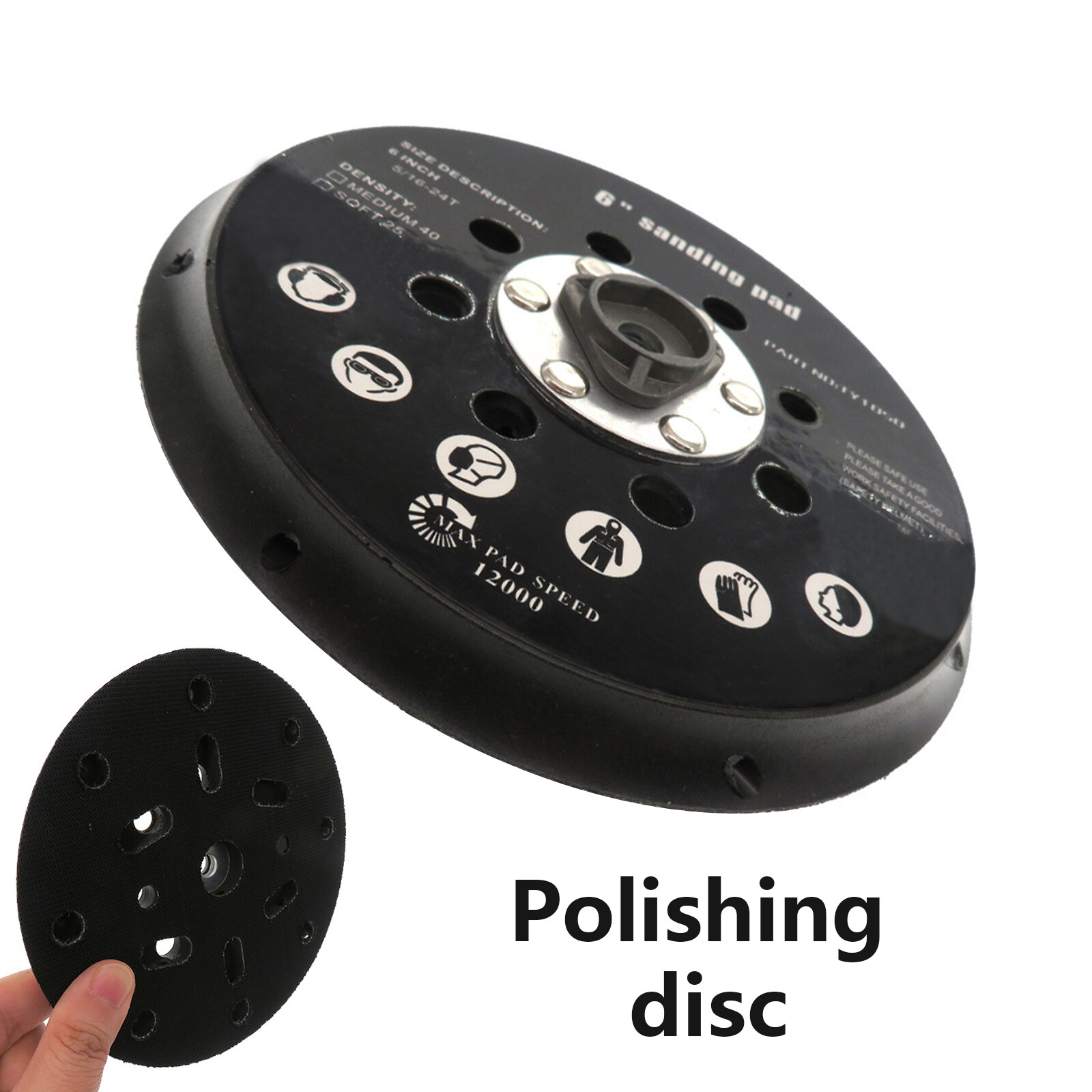 Replacement Backing Pad 6 Inch For Makita BO6030 & BO6040 Festool RO1