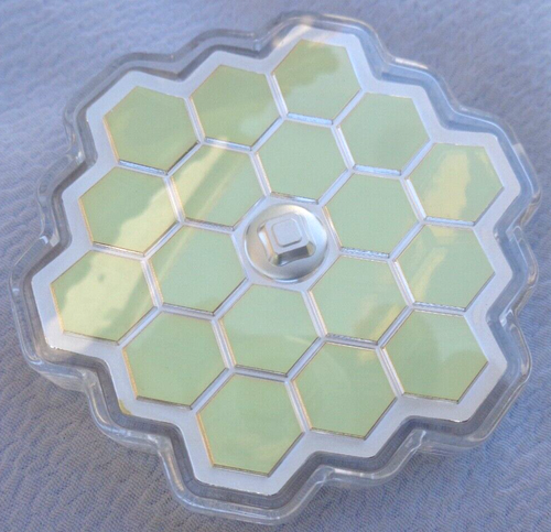 2 oz. SPACE TELESCOPE Stapelbarren .999 Feinsilber in Kapsel - Bild 1 von 5