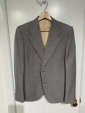 NWT 2,500 Gucci Wool Twill Formal Jacket In Grey Medium Size - 40 US / 50R EU