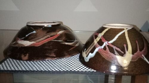 Large Vintage Aust Pottery BOWLS Lot of 2 Bendigo Pottery KC (Ken Campbell) - Picture 3 of 9