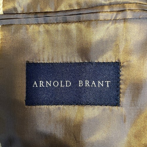 Arnold Brant Canada J.W Tweeds Cashmere Mohair Blazer Sports Coat Tan 46R - Picture 9 of 18