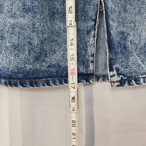 BDG Urban Outfitters Denim Mini Skirt Acid Wash Elastic Waist Woman XS Blue - Bild 5 von 8