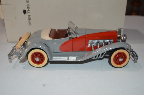 Danbury Mint 1935 Duesenberg SSJ Speedster V-8 Grey/ Red 1:24 Used Excellent - Picture 6 of 6