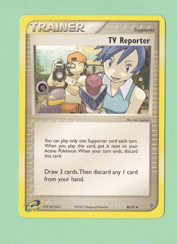 Pokemon 2003 TV Reporter 88/97 Trainer - Picture 1 of 2