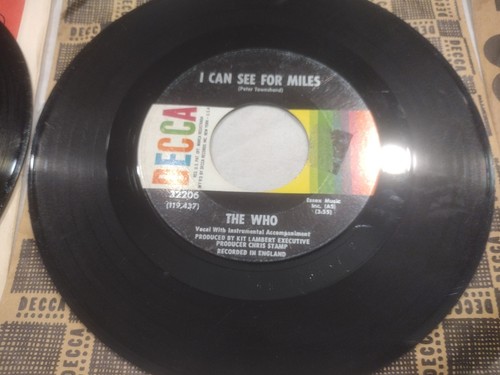 Lot Of 9 Original The Who 45 Rpm 7" Vinyl Records Some Picture Sleeves - Bild 15 von 16
