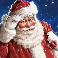 Christmas Night Diamond Painting Kits-Santa Claus Diamond Art for Adults Beginne