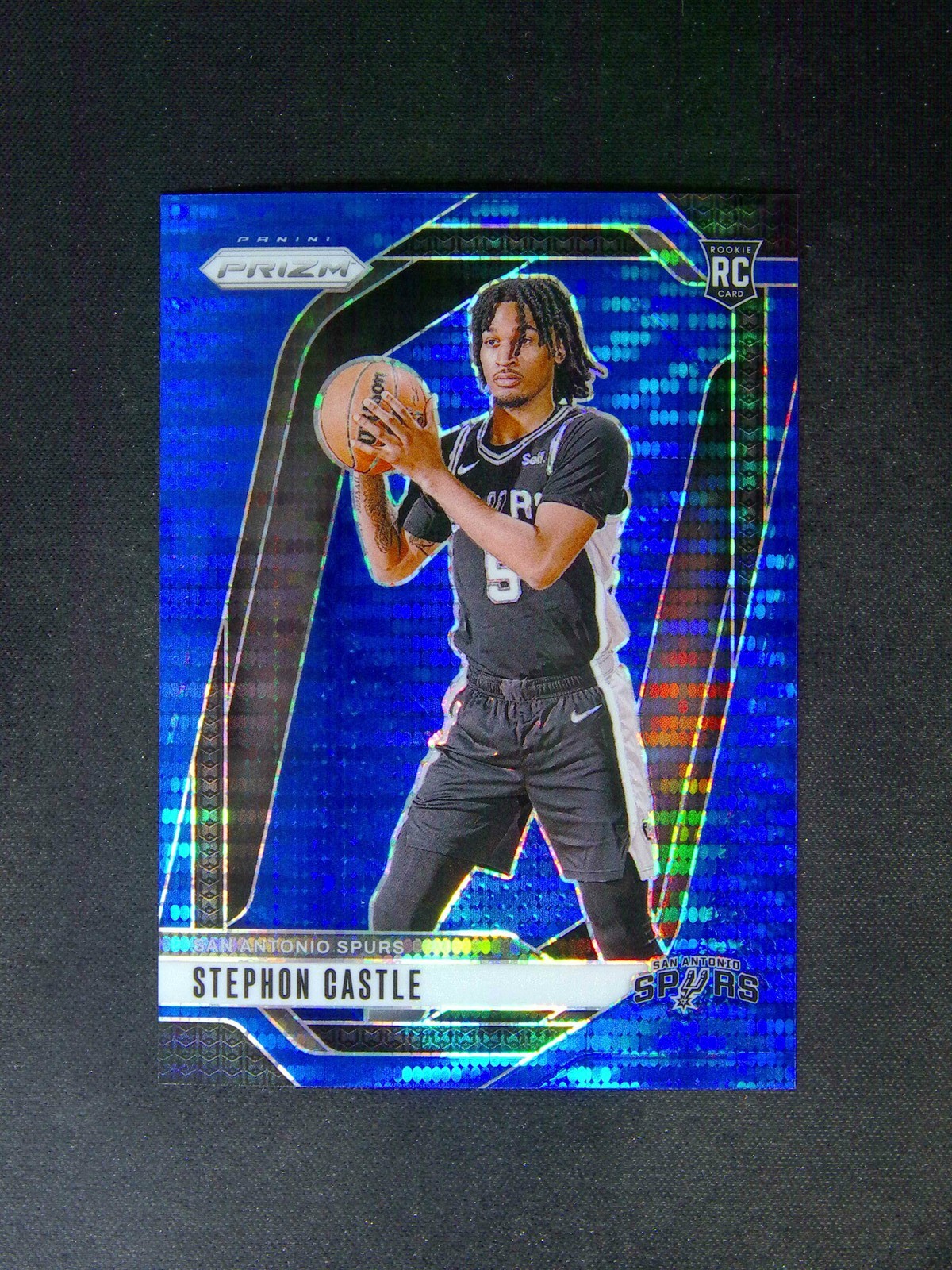 2024-25 Panini Prizm Stephon Castle #234 RC Rookie Blue Pulsar /99