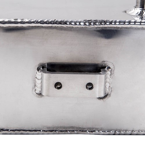 2.5L Silver Polished Universal Aluminum Coolant Radiator Alloy Coolant Tank - Picture 10 of 11