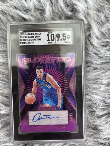2023-24 Panini Recon Dante Exum Glorified Signatures Purple Auto /49 SGC 9.5 Gem - Picture 1 of 2