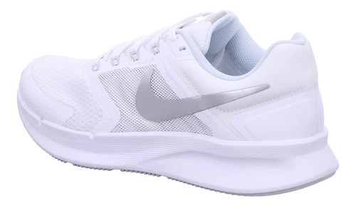 Nike Women's RUN SWIFT 3 [ White/Metallic Silver ] Running Shoes - DR2698-101 - Picture 4 of 5