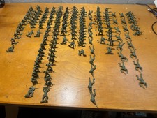 Vintage Lot of 140 Tim Mee Toys Army Men Toy Soldiers