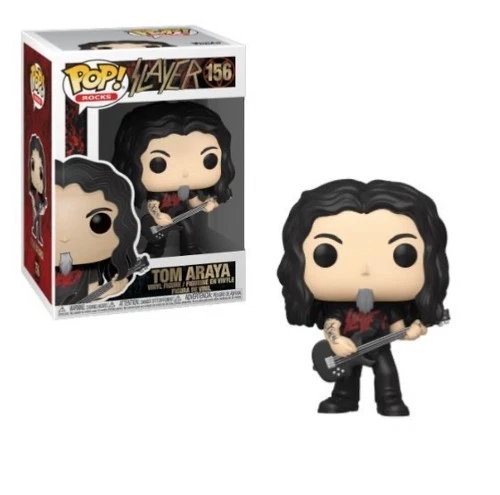 🔥Funko Pop! Rocks: Slayer - TOM ARAYA #156 VAULTED PROTECTOR🔥