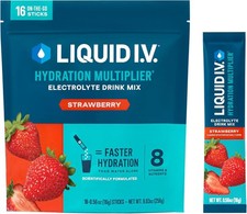 Liquid I.V.® Hydration Multiplier - Strawberry Electrolyte Powder Drink Mix 16ct