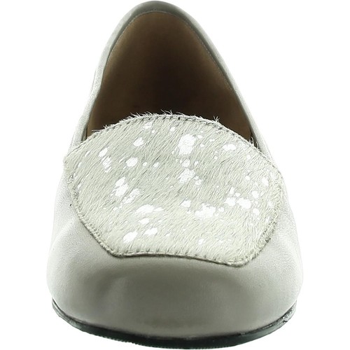 Array Womens freedom Taupe Faux Fur Leather Loafers 9.5 Medium (B,M) BHFO 7783 - Picture 3 of 3