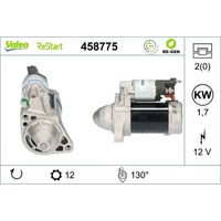 Anlasser Starter 12 V 1,7 Kw 12 ZäHne Valeo FüR U.A. MERCEDES-BENZ Sprinter