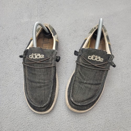 Hey Dude Slipper Herren 7 Camouflage Dunkelgrau Wally Funk Halbschuhe