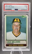 1983 Topps - Dick Williams #366 San Diego Padres PSA 5 EX Just Graded