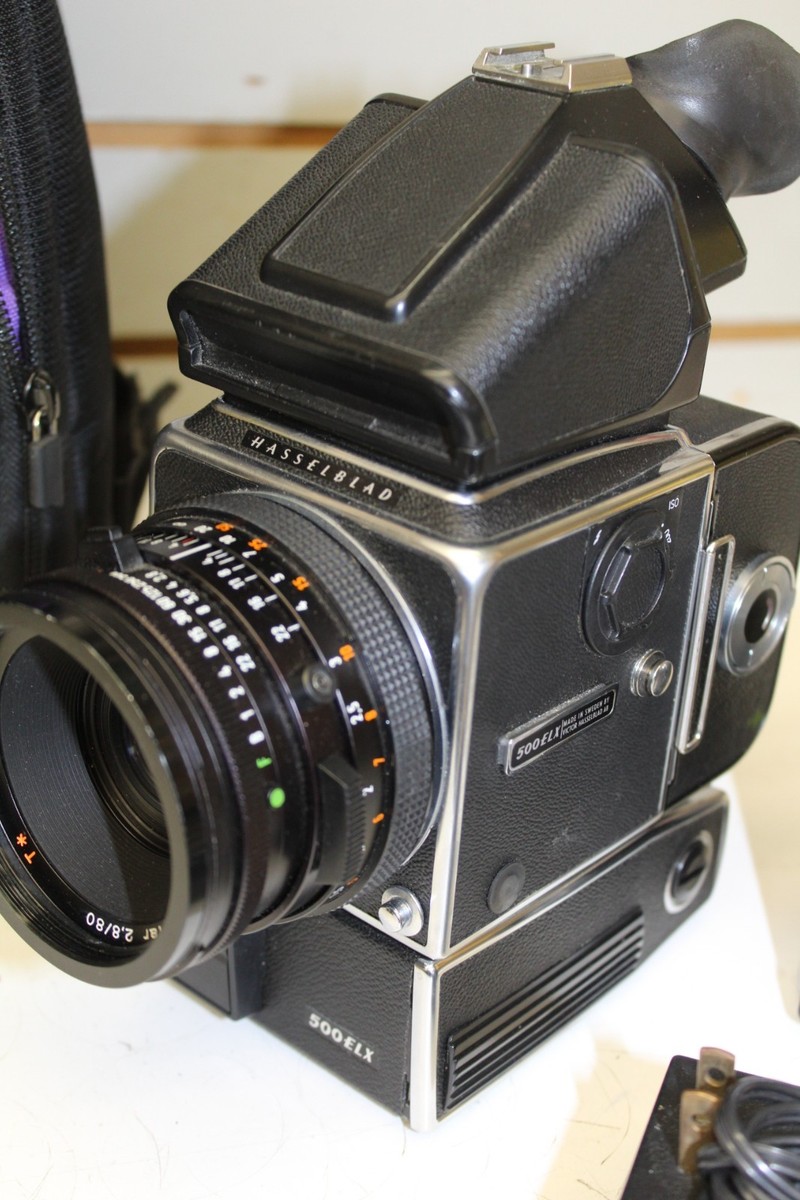 Hasselblad 500 ELX Camera Bundle With Zeiss Planar 2.8/80 mm Lens