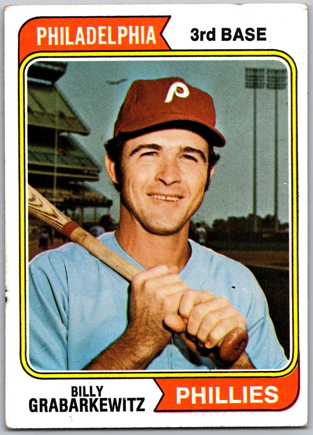 1974 Topps #214 Billy Grabarkewitz Philadelphia Phillies