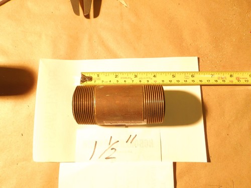 1&1/2 x 4 Schwerlast Messing Nippel zu verkaufen. - Bild 1 von 2