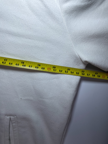 Puma White Full Zip Hoodie Sweatshirt Jacket Mens L Logo Embroidered Spellout - Picture 8 of 12