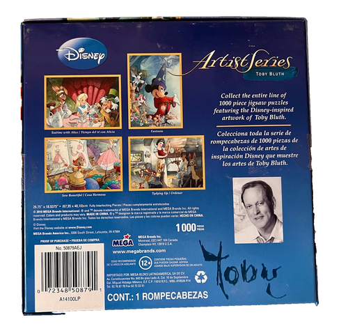 FANTASIA Mickey Mouse Disney Movie Artist Series Toby Bluth Jigsaw Puzzl, NEW! - Picture 3 of 3