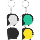 4 Pcs Rollbandmaß Klein Massband Schlüsselanhänger Kompakte Maßnahmen