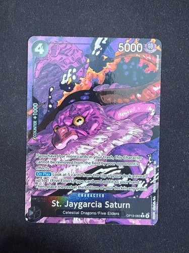 St. Jaygarcia Saturn Alt Art (OP13-083 R) One Piece TCG (ENGLISH) - Picture 1 of 2