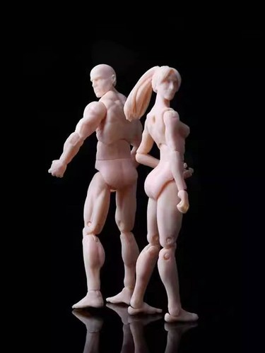 Flexible Actionfigur 3,75" männliches Gelenk Modell Körper & Kopf Spielzeug Neu0U0I - Bild 14 von 22