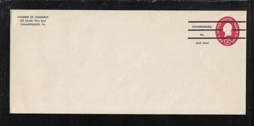 US Precancel Envelope: PA Chambersburg 3a8 2D 30 46 Unused (Chamber of Commerce)