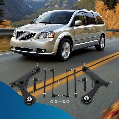 Front Lower Control Arms Tie Rod Sway Bar For Town & Country Grand Caravan 08-18 - Picture 11 of 19